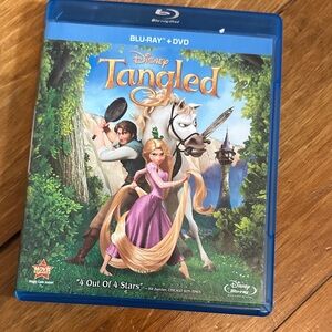 Disney Tangled Blu-ray + DVD with Purple and Green Cover